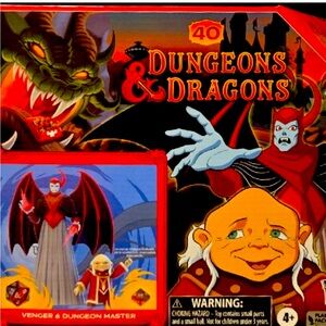 Dungeons & Dragons Cartoon Classics-Dungeon Master & Venger Action Figures-2pk